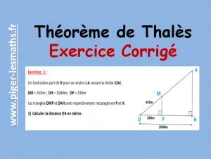 cours sur le théorème de thalès