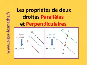 propriétés droites parallèles et perpendiculaires