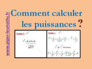 puissance exposant positif et négatif comment déterminer le signe