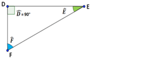 les angles dans un triangle rectangle