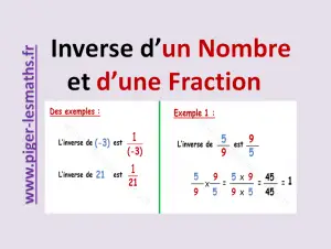 comment trouver l' inverse d' un nombre et d'une fraction
