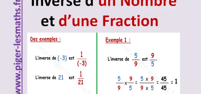 comment trouver l' inverse d' un nombre et d'une fraction