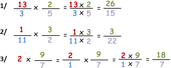 exercices corrigés sur la multiplication de fractions