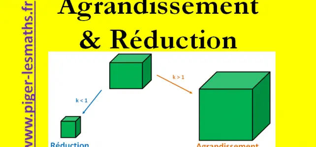 exercices d'application de l' agrandissement ou réduction