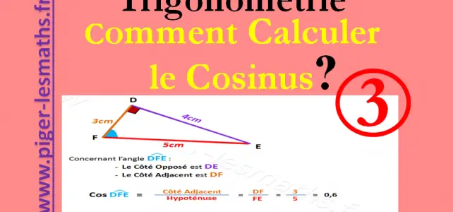 cosinus et sa fonction réciproque arccosinus