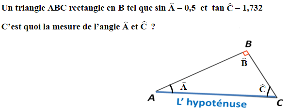trigonométrie sinus cosinus et tangente