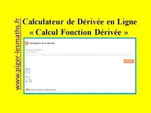calculatrice dérivée en ligne outil en ligne piger-lesmaths