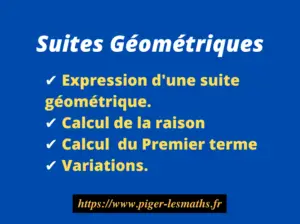 suites géométriques