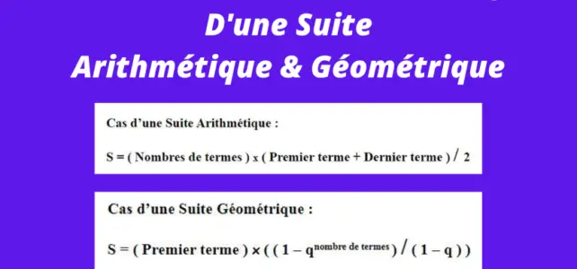 Somme des termes consécutifs d'une suite, pigerlesmaths