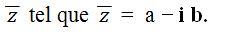 nombres complexes notation du conjugué math terminal s